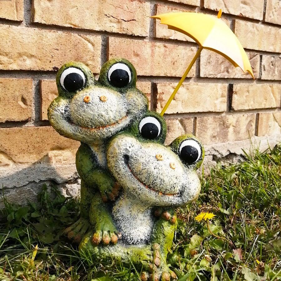 Two Frogs Garden Decor