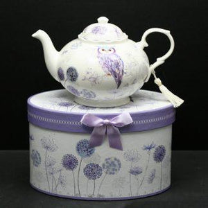 Purple Owl Teapot
