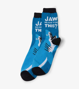 Men Crew Socks Jaws