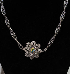 Necklace With Flower Swarovski