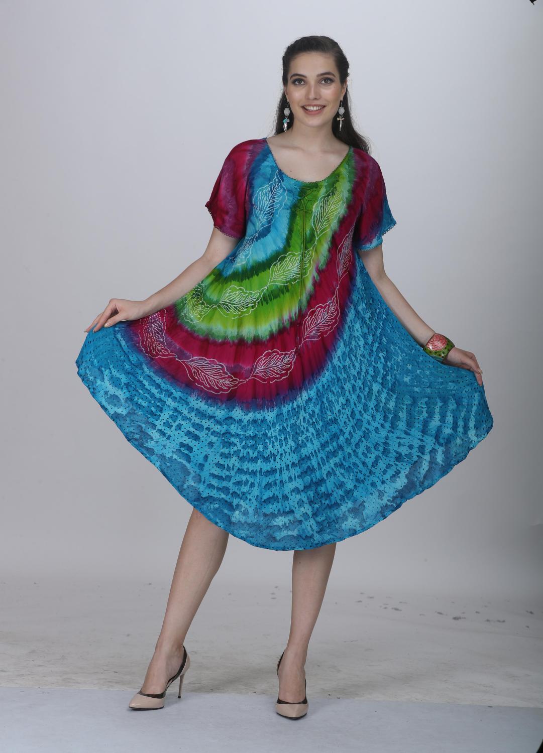 Summer Tye Dye Dress Sleeves