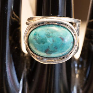 Sterling Ring Turquoise Sz 8