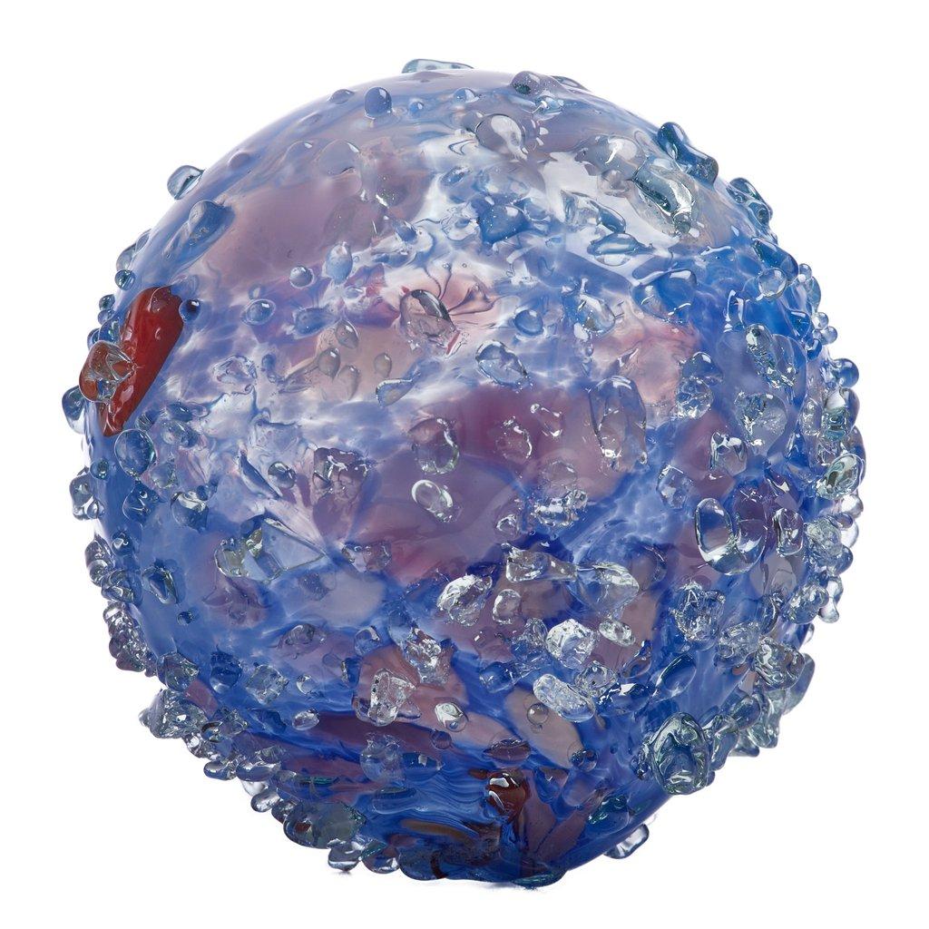Bee Ball 6" Blue Glass