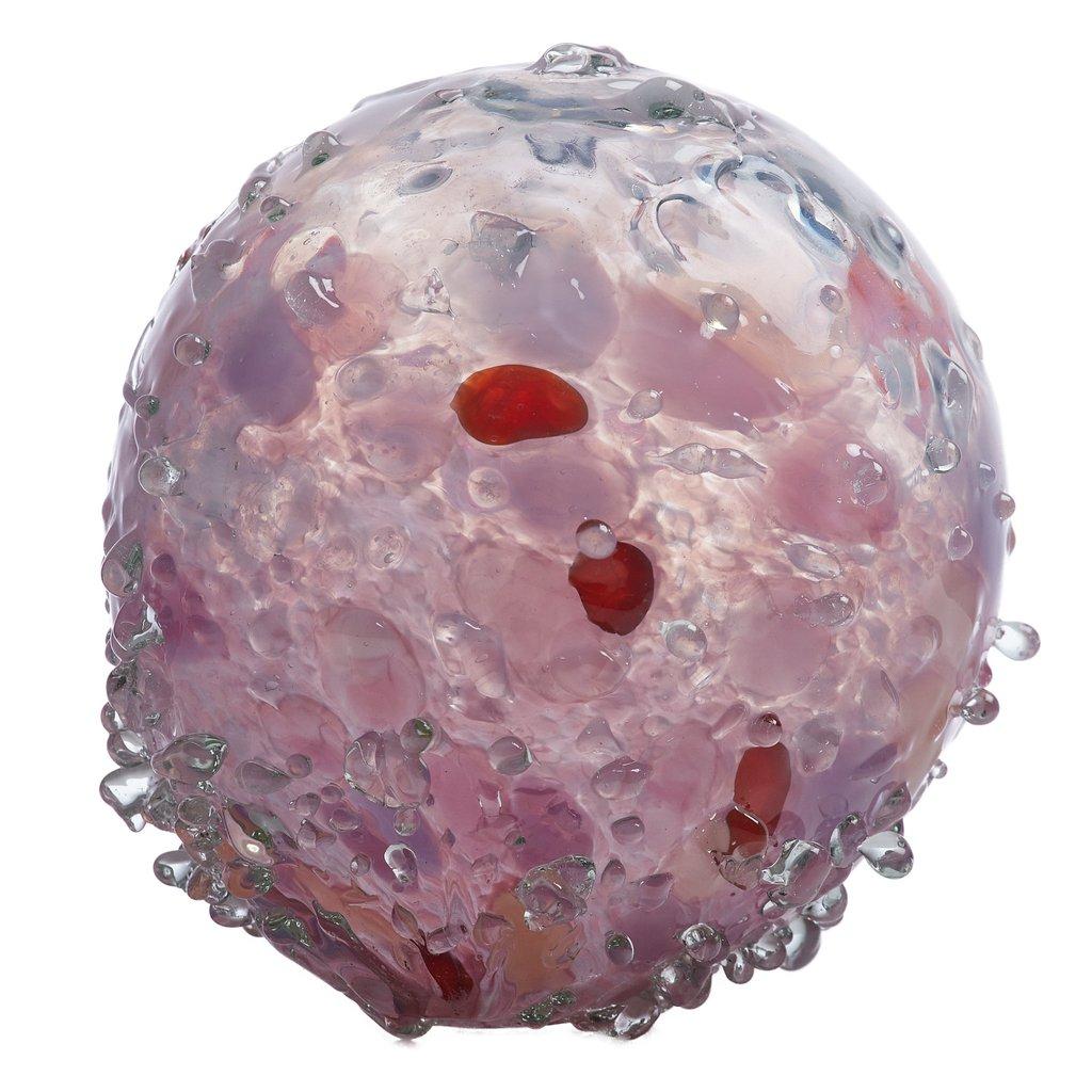 Bee Ball 6" Pink Glass