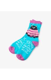 Women Crew Socks Kitten