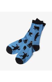 Women Crew Socks Park Bear