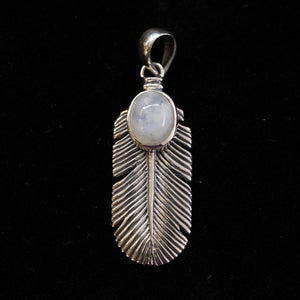 Sterling Pendant Feather Opal