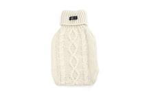 Hot Water Bottle w/Cover White