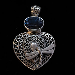 Sterling Pendant Dragonfly