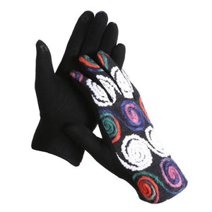 Touch Screen Gloves Embroidery