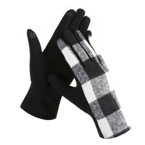Touch Screen Gloves Checkered