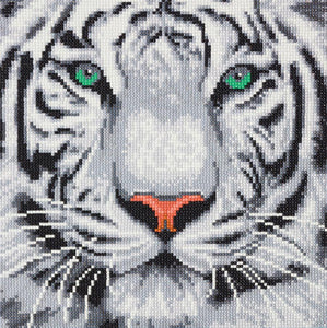Crystal Art White Tiger