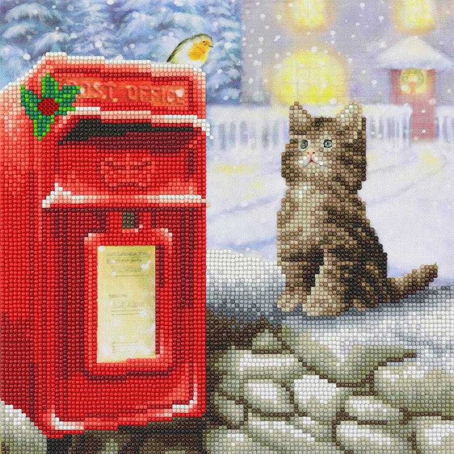 Crystal Art Postman Cat