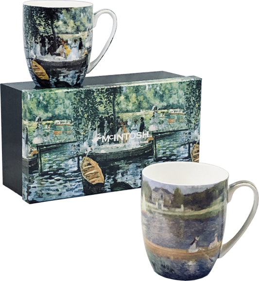 Renoir Boating Mugs - set of 2