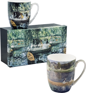 Renoir Boating Mugs - set of 2