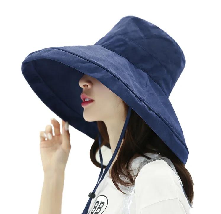 Casual Hat Cotton Navy
