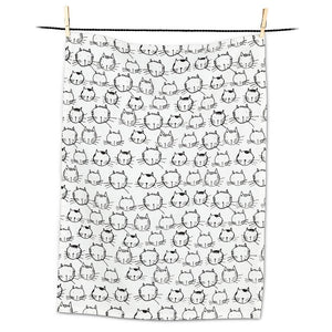 Tea Towel, Funny Cat Faces