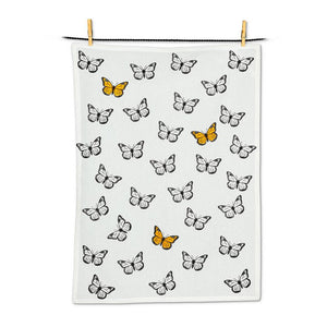 Tea Towel, Stitched Monarch