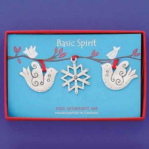 Doves / Snowflake Ornament