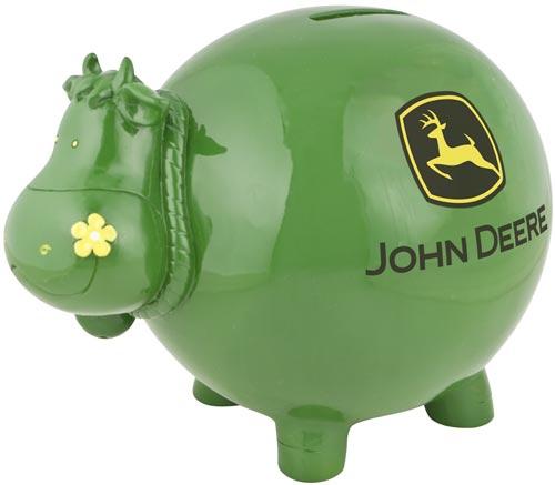 John Deere Cow Bank