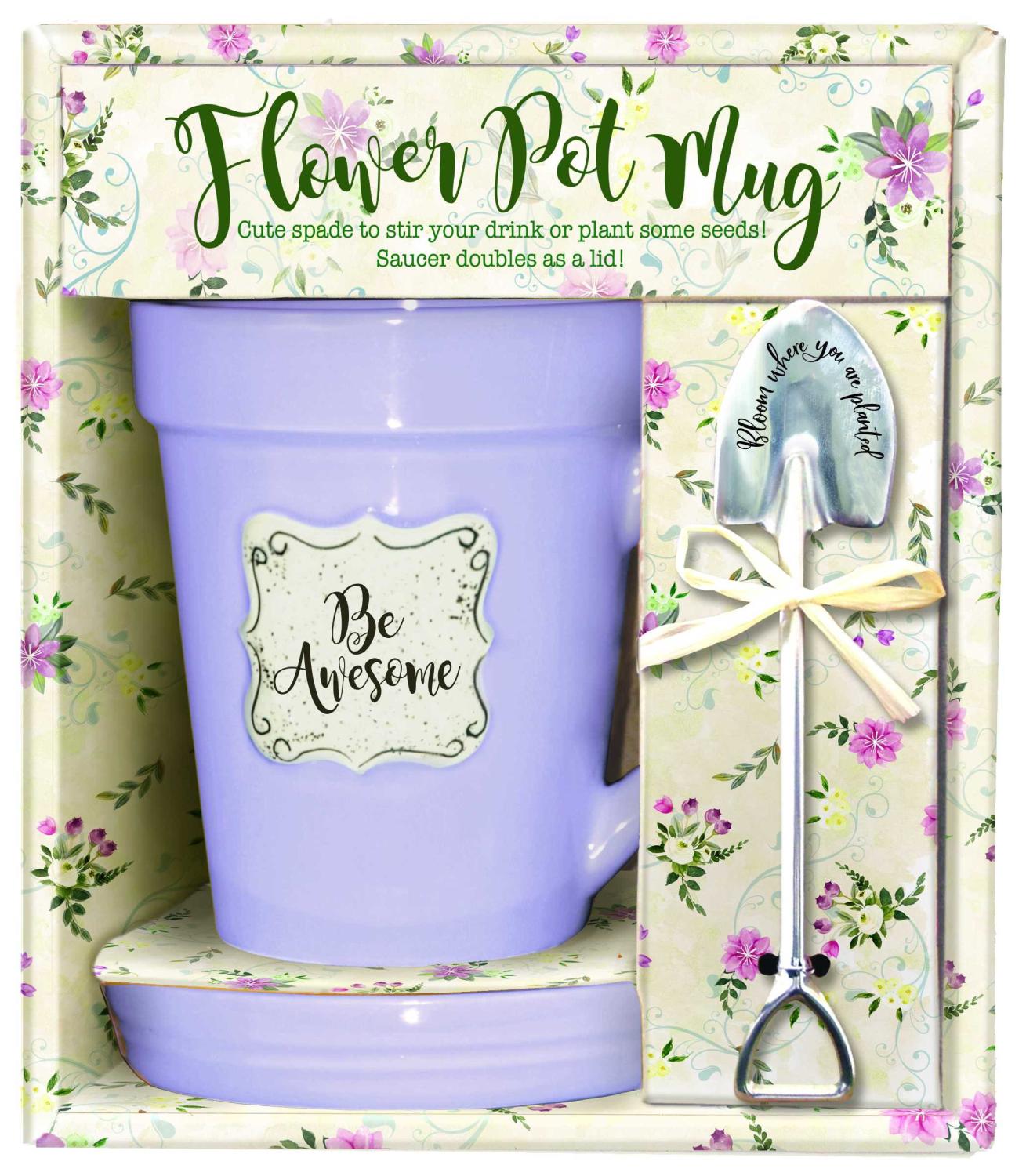 Be Awesome Mug Flower Pot