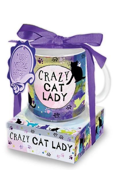 Mug & Notepad Set Cat Lady