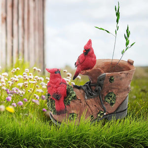 Cardinals Boot Figurine