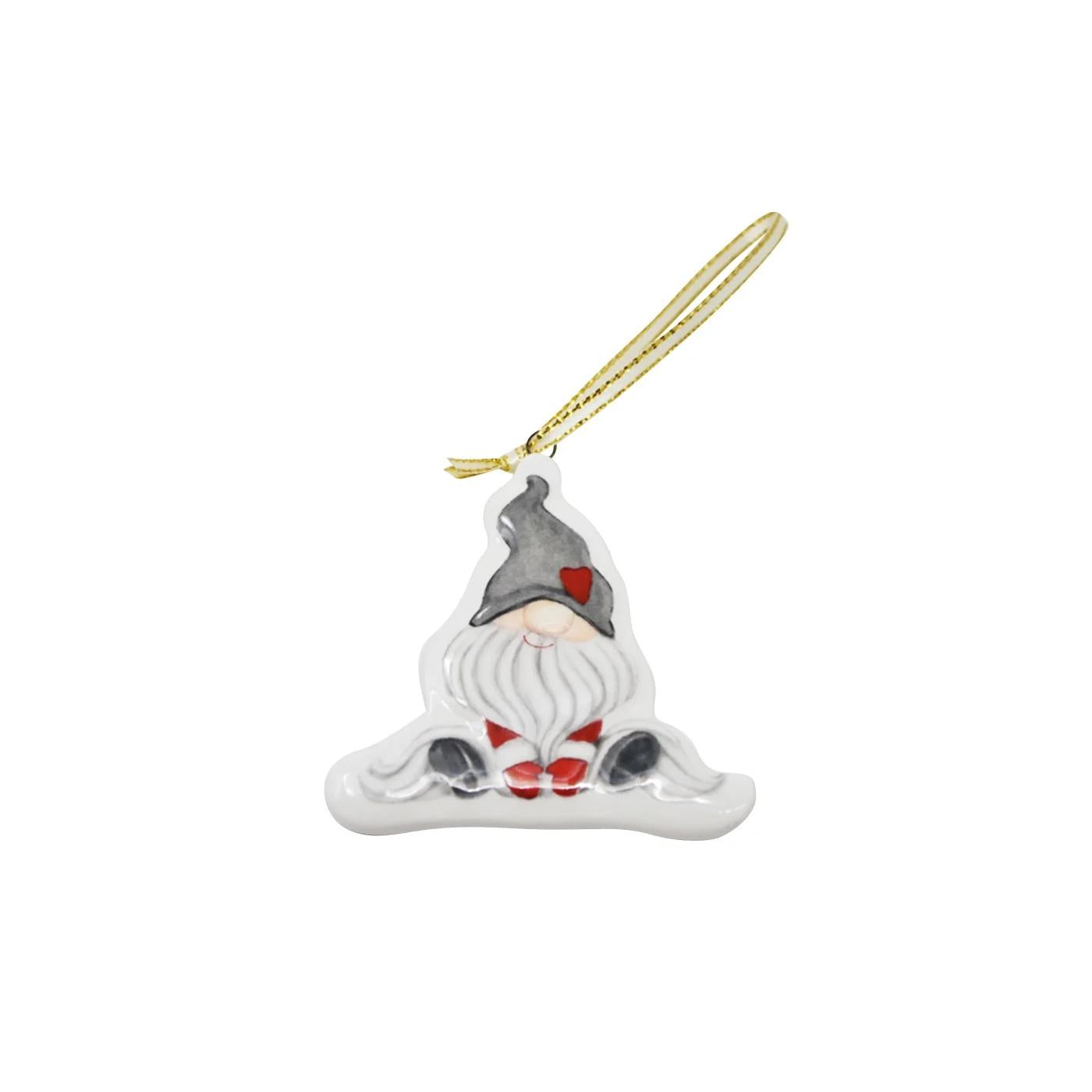 Grey Hat Gnome Ornament