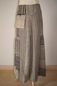 Striped Pants O/S Black
