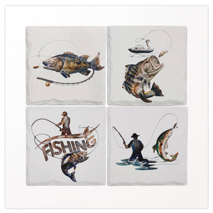 Set of 4 Fishing Coasters