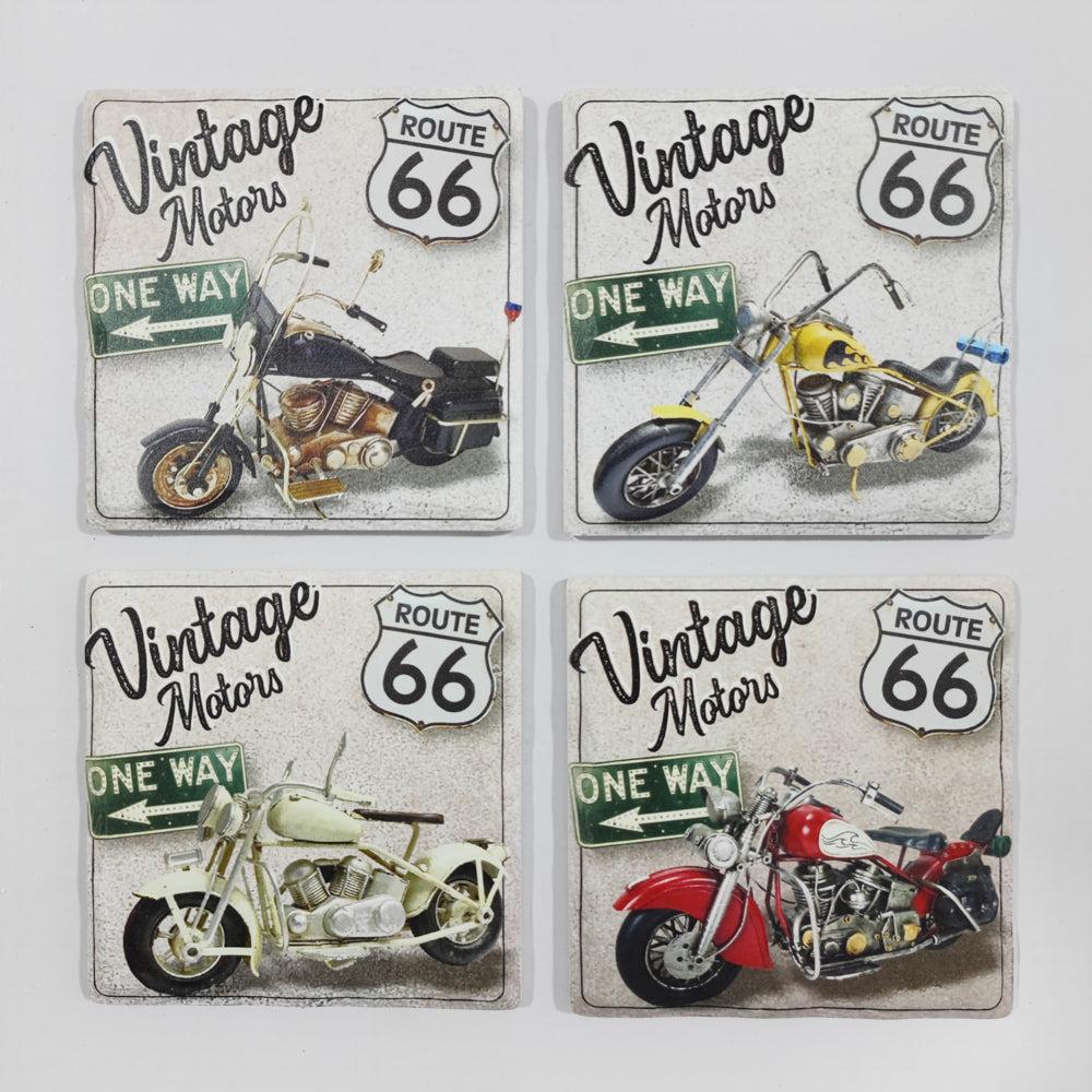 Set of 4 Motorcycle Coasters